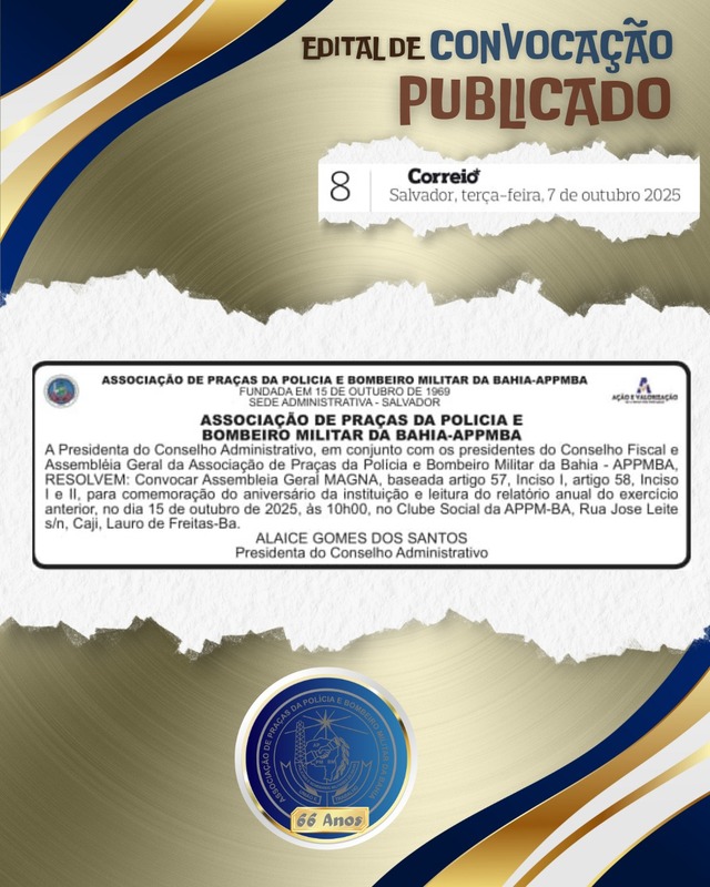 Edital de Assembleia Magna
