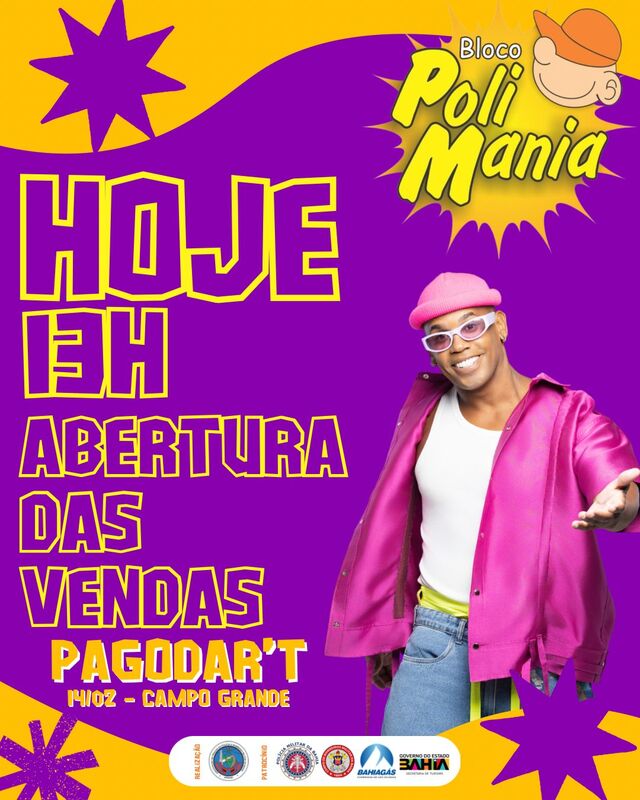 Começa hoje, as 13h as vendas do abadá